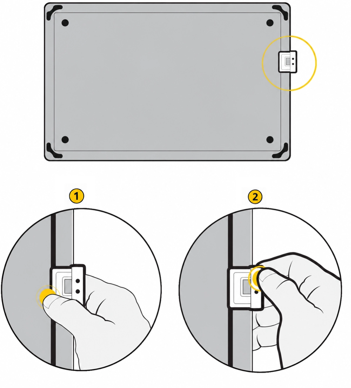 Image 4 - Attaching the Pen Clips